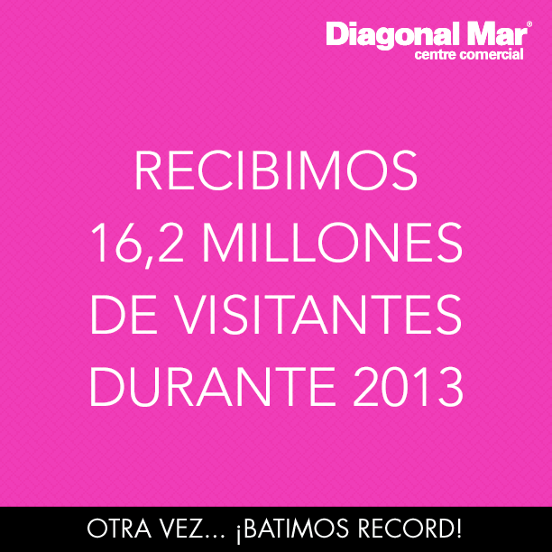 En 2013 otra vez Diagonal Mar bate record