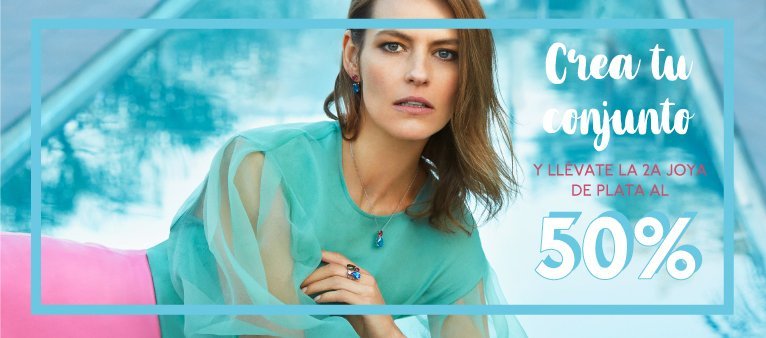 ¡Crea tu conjunto y llévate la 2a joya de plata al 50%! ¡Crea tu conjunto y llévate la 2a joya de plata al 50%!