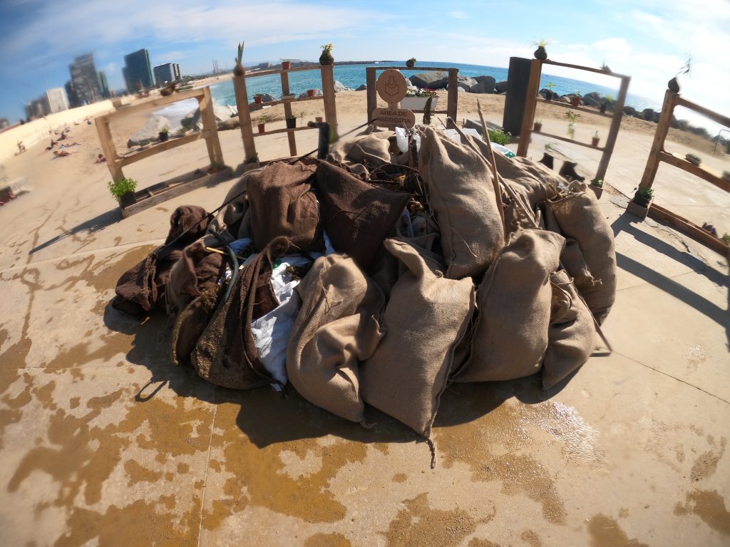 1ª Limpieza submarina 2021 de la zona Marina Litoral de La Mar Bella de Barcelona