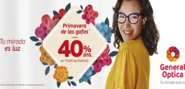 Primavera de las gafas 40% en TODAS las MARCAS