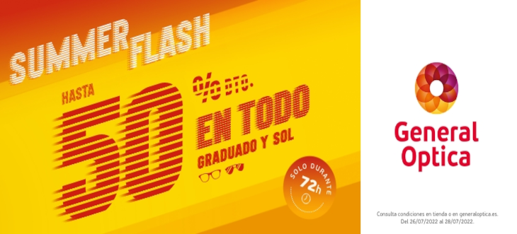 Summer Flash 50% dto. en ulleres graduades i sol