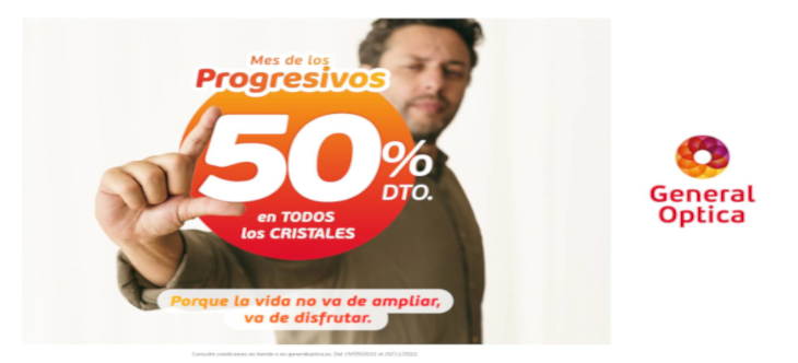 Mes de los Progresivos: 50% en cristales