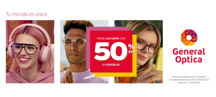 La teva mirada és unica 50% vidres