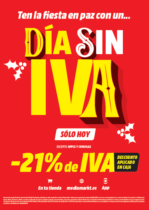 Día Sin IVA en MediaMarkt