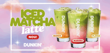 Nou Iced Matcha Latte de Dunkin’!
