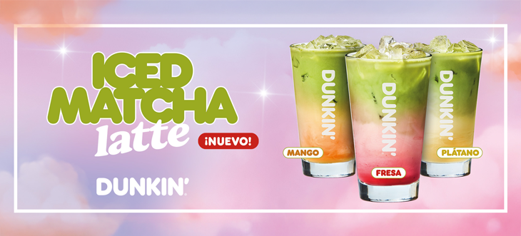 ¡Nuevo Iced Matcha Latte de Dunkin’!