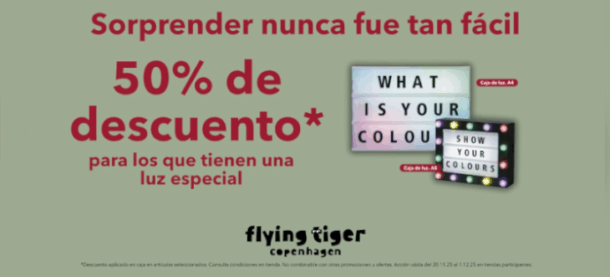 Promoción Flying Tiger Diagonal Mar