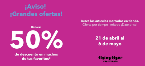 Promoción Flying Tiger Diagonal Mar