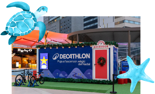 Ascensor m&aacute;gico de Decathlon