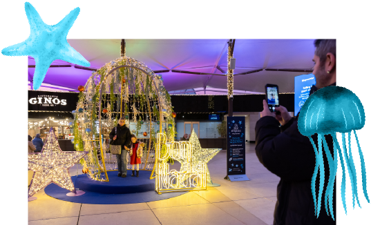 Photocall-Navidad en Diagonal Mar