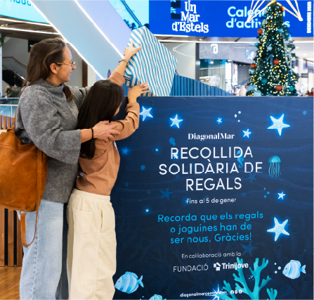 Punto de Envoltorio-Navidad en Diagonal Mar