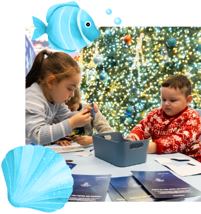 Taller de dibujo-Navidad en Diagonal Mar