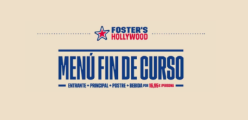 Menú Fin de Curso en Foster’s Hollywood