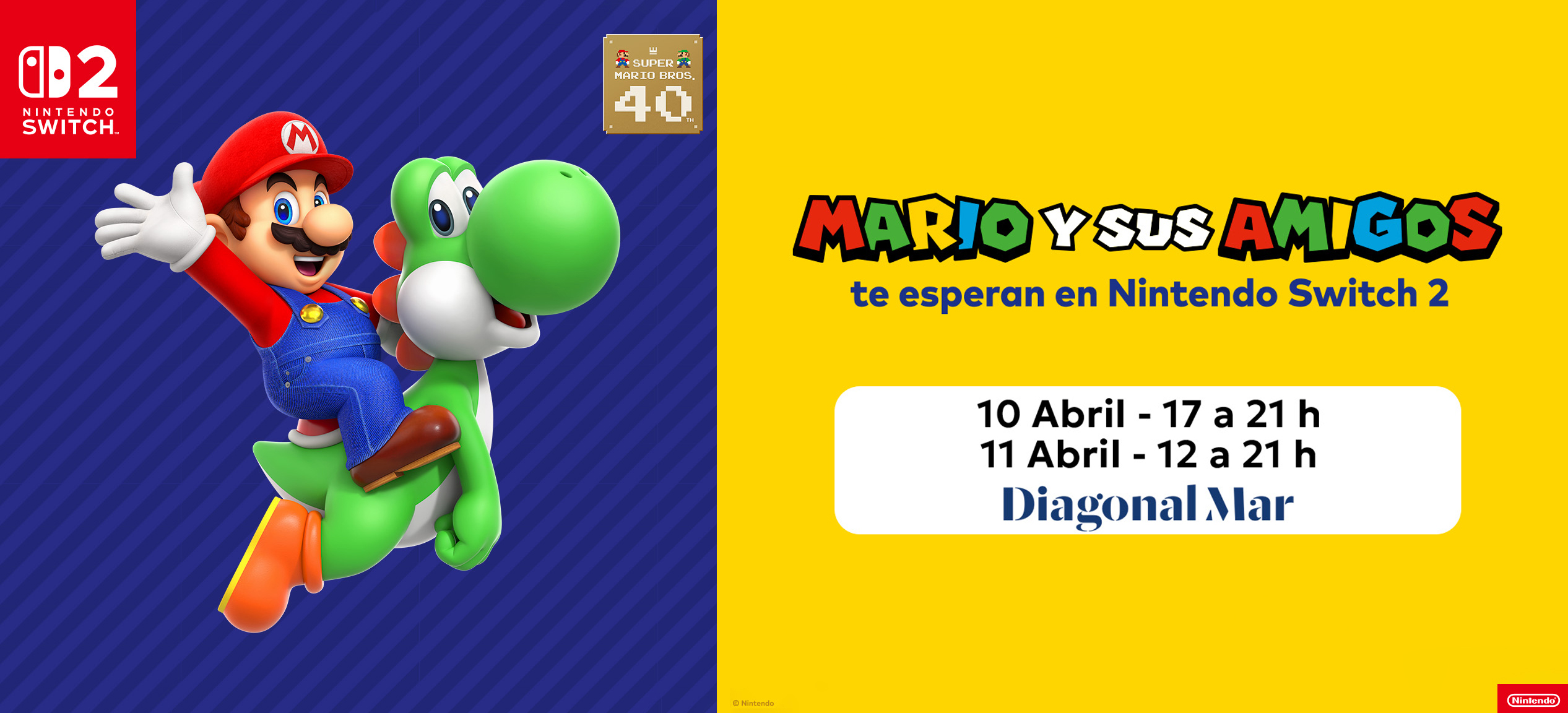 Juega con Mario en Diagonal Mar