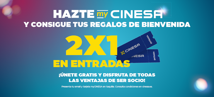 Promoción 2x1 en entradas de Cinesa Diagoanl Mar